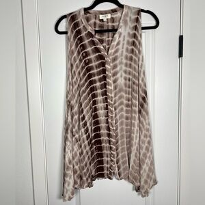 Umgee Brown Tie-Dye Tunic